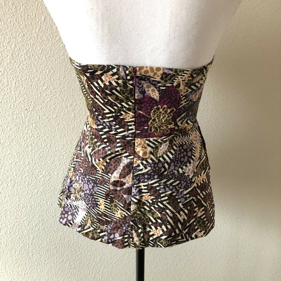 Fei Anthropologie Pesisir Batik Pleated Peplum Top - Picture 5 of 7